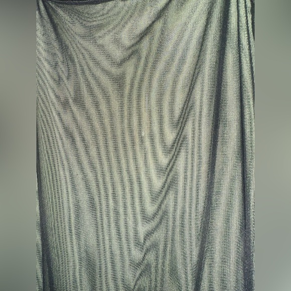 Vintage Sheer Green and Black Jumpsuit with Contrasting Trippy Swirl Lining M/L - Picture 11 of 16